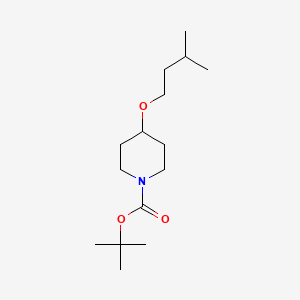 molecular formula C15H29NO3 B1399756 Tert-butyl 4-(3-methylbutoxy)piperidine-1-carboxylate CAS No. 2034155-23-0