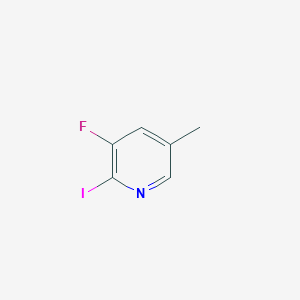 molecular formula C6H5FIN B13997572 3-Fluoro-2-iodo-5-methylpyridine 