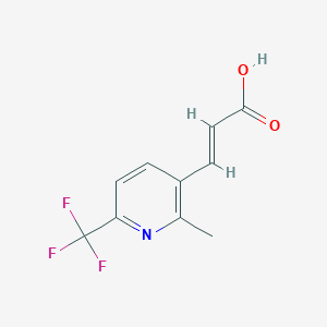 molecular formula C10H8F3NO2 B1399761 (E)-3-(2-methyl-6-(trifluoromethyl)pyridin-3-yl)acrylic acid CAS No. 545394-86-3