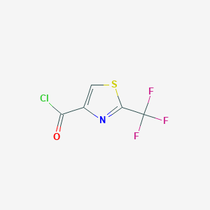 molecular formula C5HClF3NOS B1399765 2-(Trifluoromethyl)-1,3-thiazole-4-carbonyl chloride CAS No. 1076197-53-9