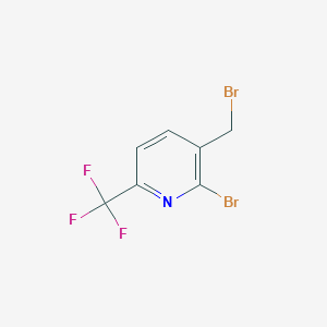 molecular formula C7H4Br2F3N B1399769 2-Bromo-3-bromomethyl-6-(trifluoromethyl)pyridine CAS No. 888738-20-3