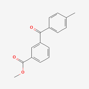 molecular formula C16H14O3 B13997706 Methyl 3-(4-methylbenzoyl)benzoate CAS No. 87849-22-7
