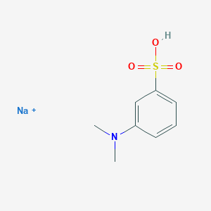 molecular formula C8H11NNaO3S+ B13997720 Sodium;3-(dimethylamino)benzenesulfonic acid CAS No. 5437-65-0
