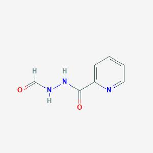 molecular formula C7H7N3O2 B13997746 Hydrazine, 1-formyl-2-picolinoyl- CAS No. 54571-18-5