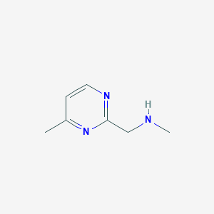 molecular formula C7H11N3 B1399777 2-(Methylaminomethyl)-4-methylpyrimidine CAS No. 1083273-88-4