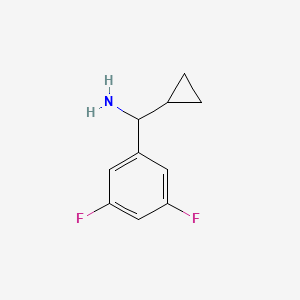 molecular formula C10H11F2N B1399782 Cyclopropyl(3,5-difluorophenyl)methanamine CAS No. 1225707-02-7