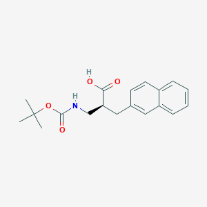 molecular formula C19H23NO4 B13997823 Boc-(s)-3-amino-2-(naphthalen-2-ylmethyl)propanoic acid 