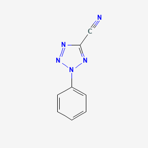 molecular formula C8H5N5 B13997862 2-Phenyltetrazole-5-carbonitrile CAS No. 78984-92-6