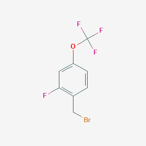 molecular formula C8H5BrF4O B1399788 2-Fluoro-4-(trifluoromethoxy)benzyl bromide CAS No. 1240257-47-9