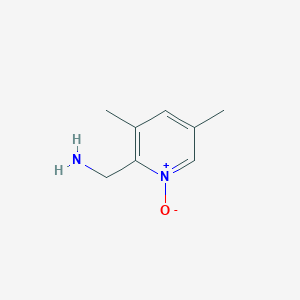 molecular formula C8H12N2O B13997923 2-(Aminomethyl)-3,5-dimethylpyridine 1-oxide 