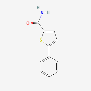 molecular formula C11H9NOS B13997942 5-Phenylthiophene-2-carboxamide CAS No. 62404-14-2