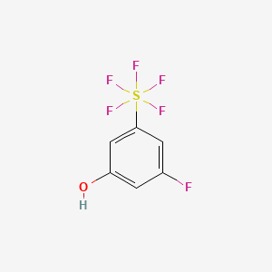 molecular formula C6H4F6OS B1399801 3-氟-5-(五氟硫)苯酚 CAS No. 1240257-72-0
