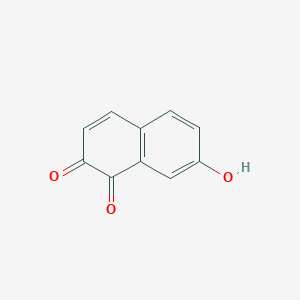 molecular formula C10H6O3 B13998014 7-Hydroxynaphthalene-1,2-dione CAS No. 607-09-0