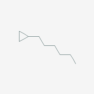 molecular formula C9H18 B13998027 Hexyl-cyclopropane CAS No. 4468-61-5