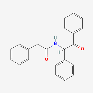 molecular formula C22H19NO2 B13998046 N-(2-Oxo-1,2-diphenylethyl)-2-phenylacetamide CAS No. 6942-04-7