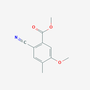 molecular formula C11H11NO3 B1399805 Methyl 2-cyano-5-methoxy-4-methylbenzoate CAS No. 1138220-75-3