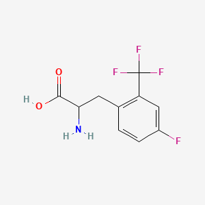 molecular formula C10H9F4NO2 B1399809 4-Fluoro-2-(trifluoromethyl)-DL-phenylalanine CAS No. 1259997-93-7
