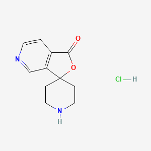 molecular formula C11H13ClN2O2 B1399814 Spiro[furo[3,4-c]pyridine-3(1H),4'-piperidin]-1-one hydrochloride CAS No. 475152-16-0