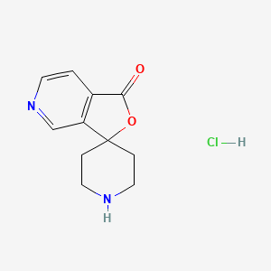 molecular formula C11H13ClN2O2 B1399814 1H-Spiro[furo[3,4-c]pyridine-3,4'-piperidin]-1-one hydrochloride CAS No. 475152-16-0