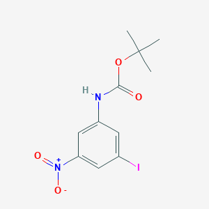 molecular formula C11H13IN2O4 B1399816 tert-butyl N-(3-iodo-5-nitrophenyl)carbamate CAS No. 1353878-19-9