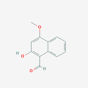 molecular formula C12H10O3 B13998200 2-Hydroxy-4-methoxynaphthalene-1-carbaldehyde CAS No. 75965-68-3