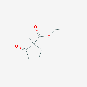 molecular formula C9H12O3 B13998247 Ethyl 1-methyl-2-oxocyclopent-3-ene-1-carboxylate CAS No. 51965-90-3