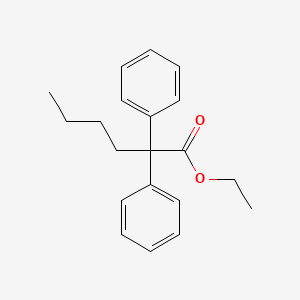 molecular formula C20H24O2 B13998287 Ethyl 2,2-diphenylhexanoate CAS No. 2888-12-2