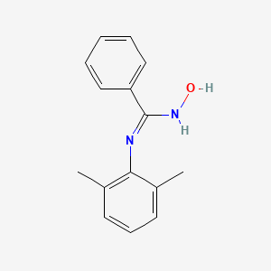 molecular formula C15H16N2O B13998331 n'-(2,6-Dimethylphenyl)-n-hydroxybenzenecarboximidamide CAS No. 59387-71-2