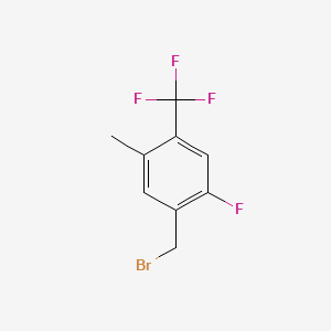 molecular formula C9H7BrF4 B1399838 2-Fluoro-5-methyl-4-(trifluoromethyl)benzyl bromide CAS No. 1323966-23-9