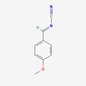 molecular formula C9H8N2O B13998392 [(E)-(4-Methoxyphenyl)methylidene]cyanamide CAS No. 61852-05-9