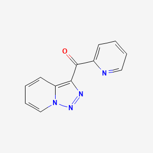 molecular formula C12H8N4O B13998412 (Pyridin-2-yl)([1,2,3]triazolo[1,5-a]pyridin-3-yl)methanone CAS No. 10554-49-1
