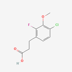 molecular formula C10H10ClFO3 B1399845 3-(4-Chloro-2-fluoro-3-methoxyphenyl)propionic acid CAS No. 1323966-13-7