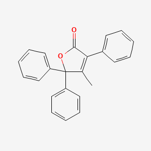 molecular formula C23H18O2 B13998456 4-Methyl-3,5,5-triphenylfuran-2(5H)-one CAS No. 68727-86-6