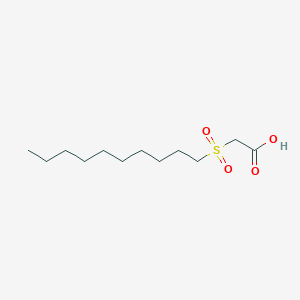 molecular formula C12H24O4S B13998464 (Decylsulfonyl)acetic acid CAS No. 5435-83-6