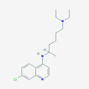 molecular formula C19H28ClN3 B13998469 N-(7-chloroquinolin-4-yl)-n,n-diethyl-hexane-1,5-diamine CAS No. 5430-89-7