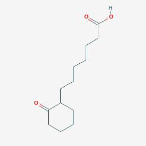 molecular formula C13H22O3 B13998470 2-Oxocyclohexaneheptanoic acid 