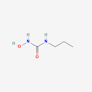 molecular formula C4H10N2O2 B13998475 1-Hydroxy-3-propylurea CAS No. 5710-12-3