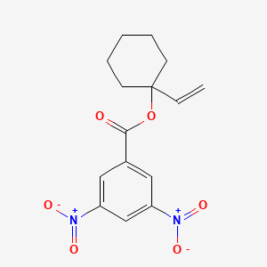 molecular formula C15H16N2O6 B13998497 (1-Ethenylcyclohexyl) 3,5-dinitrobenzoate CAS No. 29338-78-1