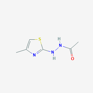 molecular formula C6H9N3OS B13998522 n'-(4-Methyl-1,3-thiazol-2-yl)acetohydrazide CAS No. 17574-13-9
