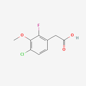 molecular formula C9H8ClFO3 B1399856 4-Chloro-2-fluoro-3-methoxyphenylacetic acid CAS No. 1323955-64-1