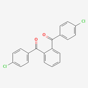 molecular formula C20H12Cl2O2 B13998566 [2-(4-Chlorobenzoyl)phenyl]-(4-chlorophenyl)methanone CAS No. 7477-14-7