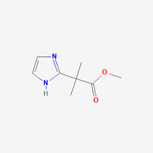 molecular formula C8H12N2O2 B13998574 methyl 2-(1H-imidazol-2-yl)-2-methylpropanoate 