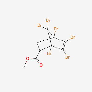 molecular formula C9H6Br6O2 B13998602 Methyl 1,4,5,6,7,7-hexabromobicyclo[2.2.1]hept-5-ene-2-carboxylate CAS No. 38575-63-2