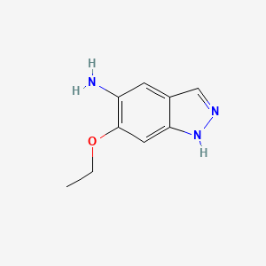 molecular formula C9H11N3O B13998607 6-ethoxy-1H-indazol-5-amine 