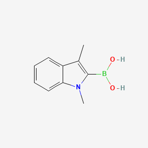 molecular formula C10H12BNO2 B13998645 (1,3-Dimethylindol-2-yl)boronic acid 