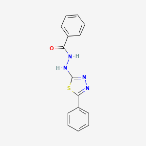 molecular formula C15H12N4OS B13998659 N-(5-Phenyl-1,3,4-thiadiazol-2-YL)benzohydrazide CAS No. 13229-05-5
