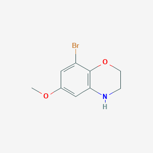 molecular formula C9H10BrNO2 B1399870 8-bromo-6-methoxy-3,4-dihydro-2H-1,4-benzoxazine CAS No. 1373348-94-7