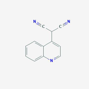 molecular formula C12H7N3 B13998710 4-Quinolinemalononitrile CAS No. 10147-03-2