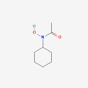 molecular formula C8H15NO2 B13998718 N-cyclohexyl-N-hydroxyacetamide CAS No. 61077-20-1