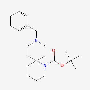 molecular formula C21H32N2O2 B1399872 Tert-butyl 9-benzyl-1,9-diazaspiro[5.5]undecane-1-carboxylate CAS No. 1373350-42-5